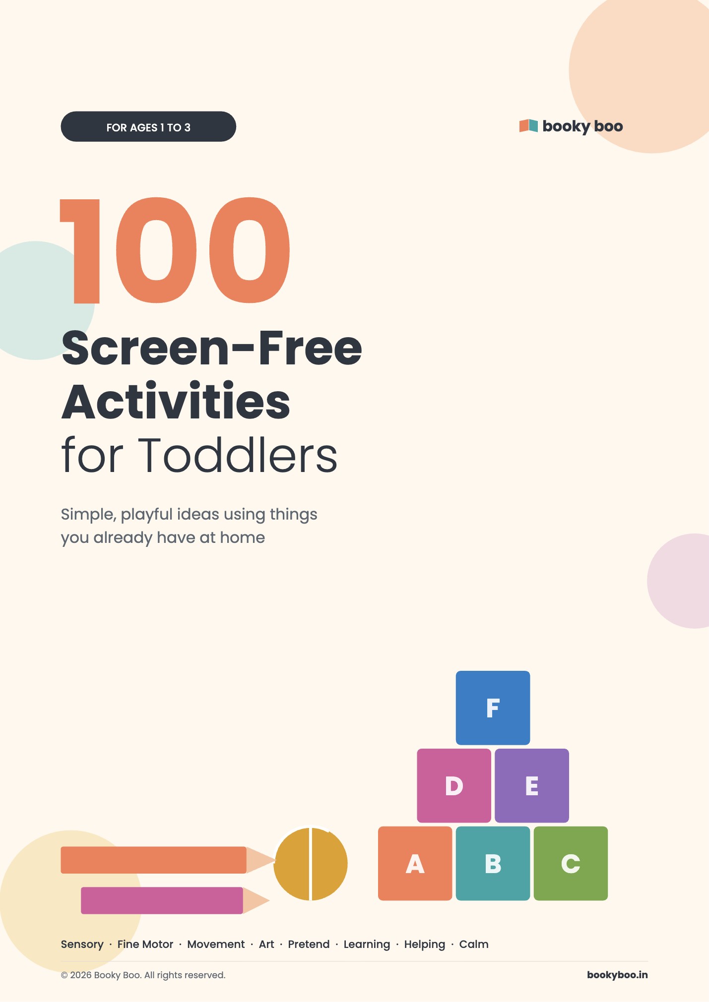 Cover of 100 Screen-Free Activities for Toddlers